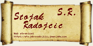 Stojak Radojčić vizit kartica